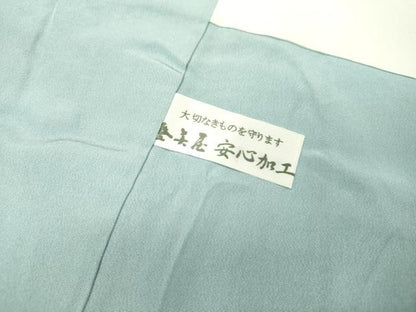 平和屋着物●華道家　假屋崎省吾プロデュース　きものの世界　小紋　舞花文　百合　正絹　逸品　DAAU9876fe
