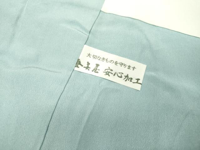 平和屋着物●華道家　假屋崎省吾プロデュース　きものの世界　小紋　舞花文　百合　正絹　逸品　DAAU9876fe