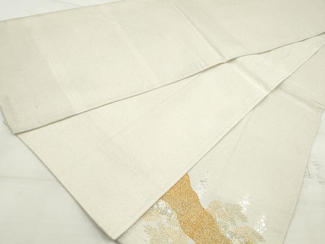 平和屋着物◎太鼓柄袋帯　綴れ　道長花文　正絹　逸品　DAAV0756qa
