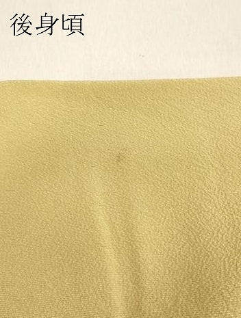 平和屋着物●上質な色無地 枯草色 正絹 逸品 DAAV1036tw