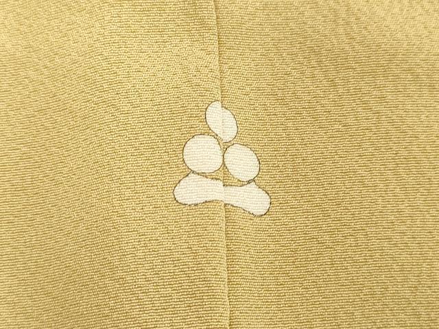 平和屋着物●上質な色無地 枯草色 正絹 逸品 DAAV1036tw