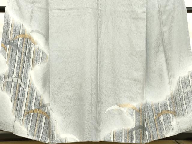平和屋着物●訪問着 雪芝文 暈し染め 金彩 正絹 逸品 DAAV1062tw