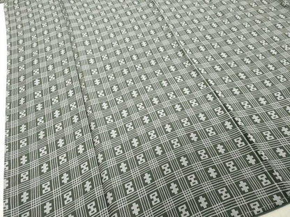 平和屋着物●上質な小紋　歌楽風流　反端付き　正絹　逸品　DAAV1106tw