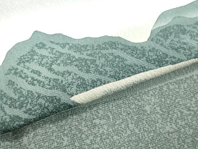平和屋着物●訪問着 風景山文 暈し染め 正絹 逸品 DAAV1120tw