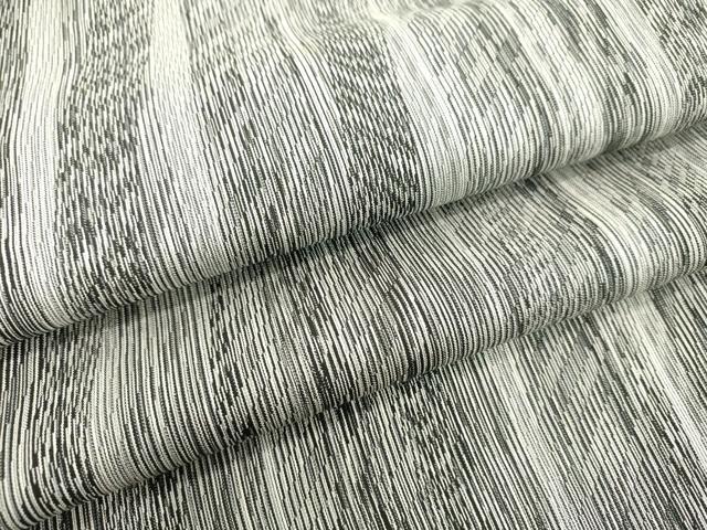 平和屋着物●上質なお召　変わり間道　正絹　逸品　DAAV1129tw