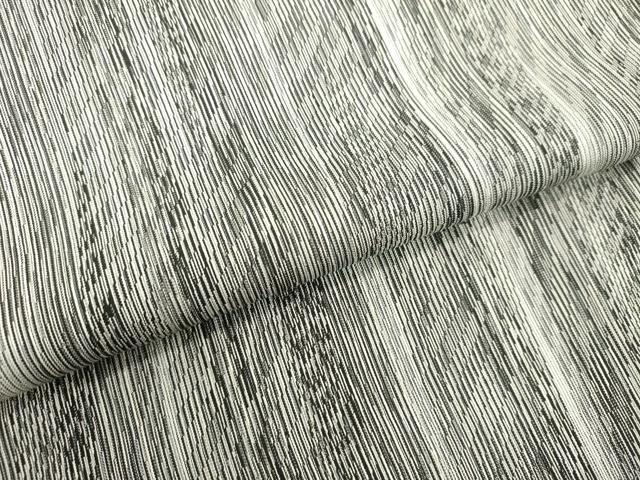 平和屋着物●上質なお召　変わり間道　正絹　逸品　DAAV1129tw
