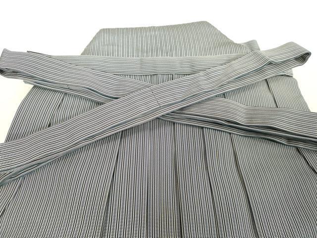 平和屋着物●男性 馬乗り袴 縞 正絹 逸品 DAAV1135tw