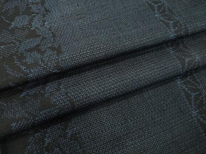 平和屋着物●結城紬　100亀甲　草葉間道　正絹　逸品　DAAV1137tw