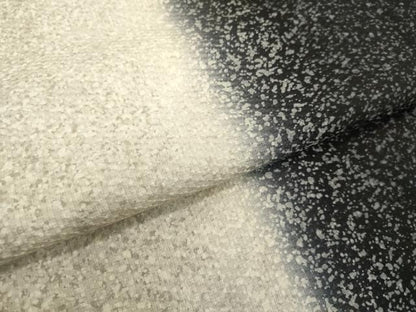 平和屋着物●訪問着　花織　霞文　暈し染め　黒地　正絹　逸品　DAAV1154tw