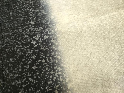 平和屋着物●訪問着　花織　霞文　暈し染め　黒地　正絹　逸品　DAAV1154tw