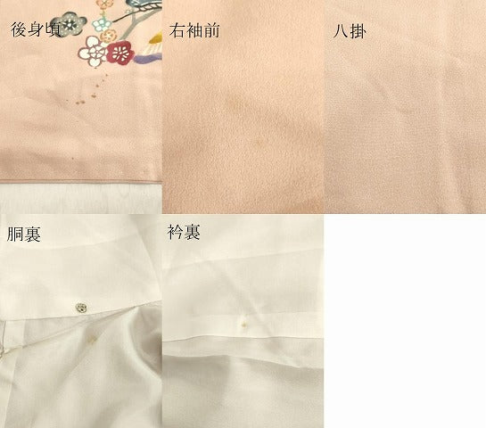 平和屋着物●訪問着　型染め　風景飛鳥文　松竹梅　正絹　逸品　DAAV1174tw