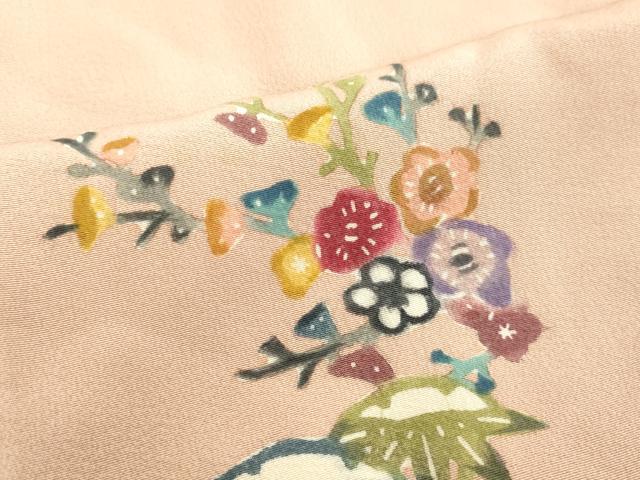平和屋着物●訪問着　型染め　風景飛鳥文　松竹梅　正絹　逸品　DAAV1174tw