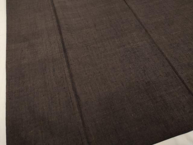 平和屋着物●男性 紬 黒鳶色 高島屋扱い 正絹 逸品 DAAV1199tw
