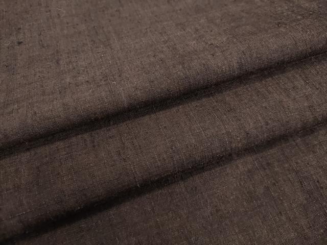 平和屋着物●男性 紬 黒鳶色 高島屋扱い 正絹 逸品 DAAV1199tw
