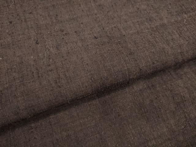 平和屋着物●男性 紬 黒鳶色 高島屋扱い 正絹 逸品 DAAV1199tw
