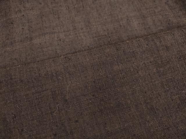 平和屋着物●男性 紬 黒鳶色 高島屋扱い 正絹 逸品 DAAV1199tw
