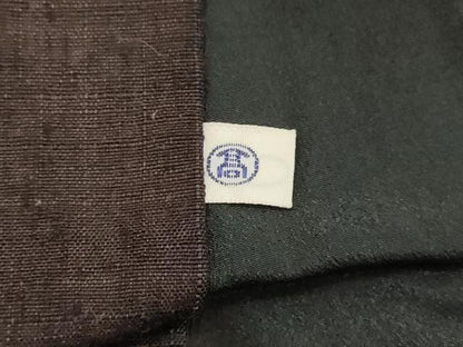 平和屋着物●男性 紬 黒鳶色 高島屋扱い 正絹 逸品 DAAV1199tw