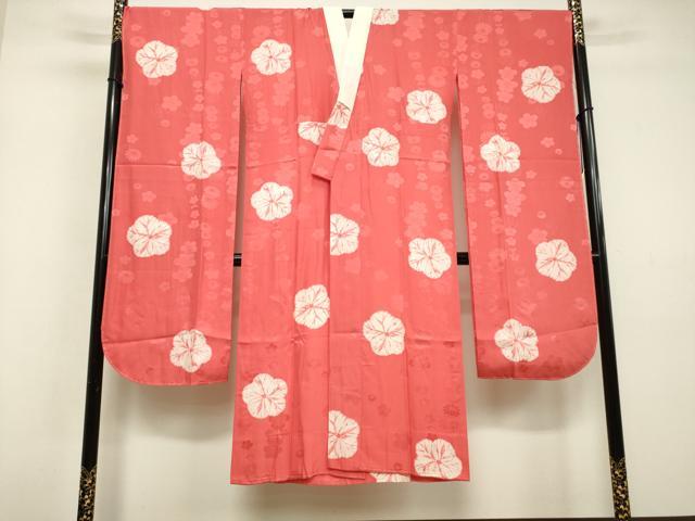 平和屋着物●振袖用長襦袢 無双仕立て 絞り 舞花文 正絹 逸品 未使用 DAAV1204tw