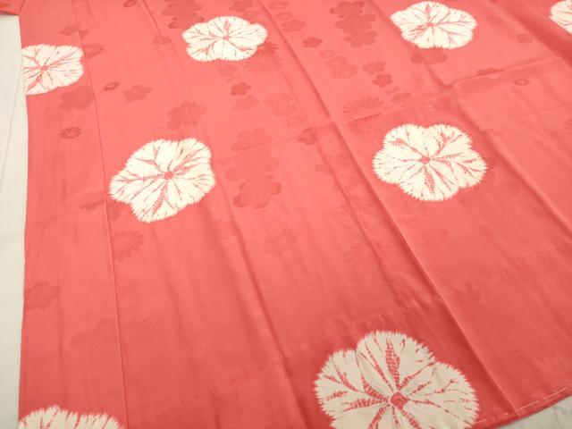 平和屋着物●振袖用長襦袢 無双仕立て 絞り 舞花文 正絹 逸品 未使用 DAAV1204tw
