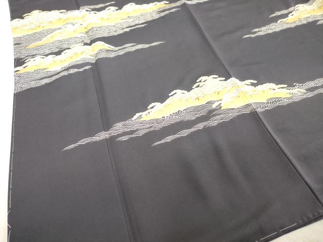 平和屋着物●訪問着 駒刺繍 立波松文 金彩 ゑり善扱い 正絹 逸品 未使用 DAAV1208tw