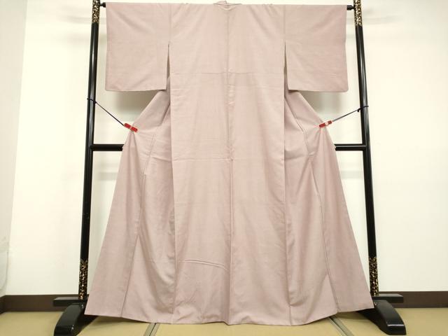 平和屋着物●結城紬 ローズダスト色 鈴乃屋扱い 正絹 逸品 DAAV1227tw