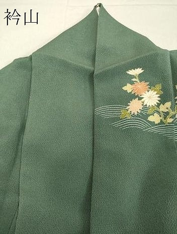 平和屋着物●訪問着 立波草花筏文 暈し染め 金彩 鬼しぼ縮緬 正絹 逸品 DAAV1235tw