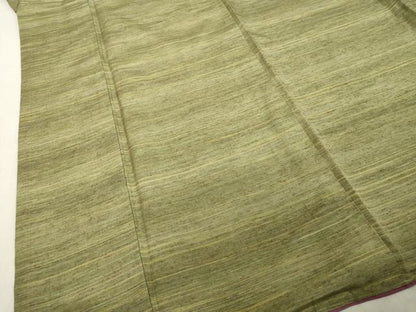 平和屋着物●上質な紬　横段文　正絹　逸品　DAAV1280tw