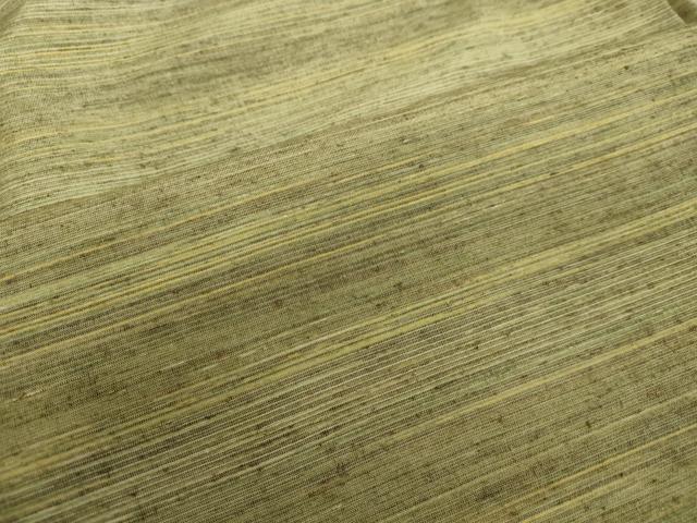平和屋着物●上質な紬　横段文　正絹　逸品　DAAV1280tw