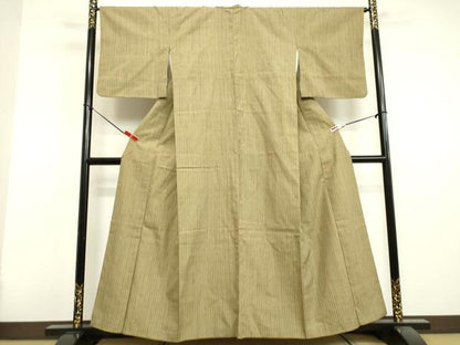 平和屋着物●上質な紬 間道 正絹 逸品 DAAV1282tw