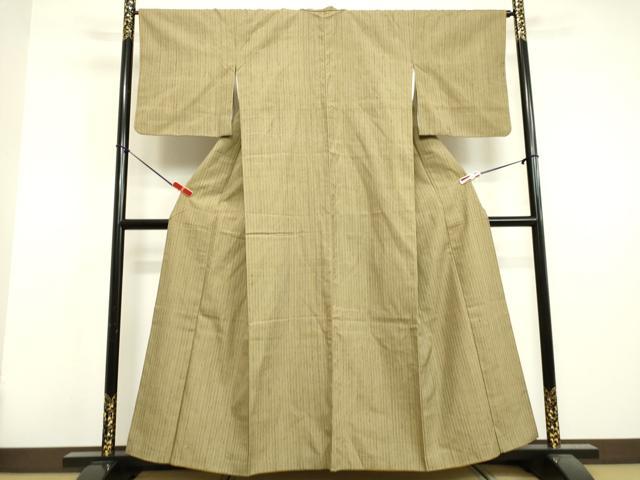 平和屋着物●上質な紬 間道 正絹 逸品 DAAV1282tw