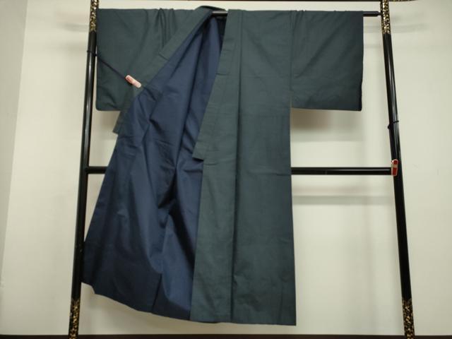 平和屋着物●男性　本場大島紬　アンサンブル　100亀甲　総詰め　正絹　逸品　DAAV1301tw