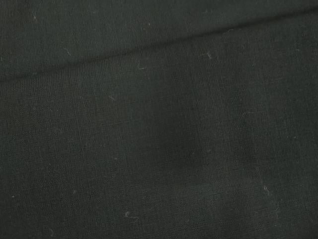 平和屋着物●男性　馬乗り袴　黒色　黒地　ウール　未使用　DAAV1307tw