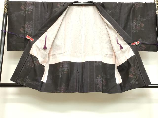 平和屋着物●本場大島紬　アンサンブル　草花文　正絹　逸品　DAAV1308tw