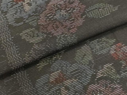 平和屋着物●本場大島紬　アンサンブル　草花文　正絹　逸品　DAAV1308tw