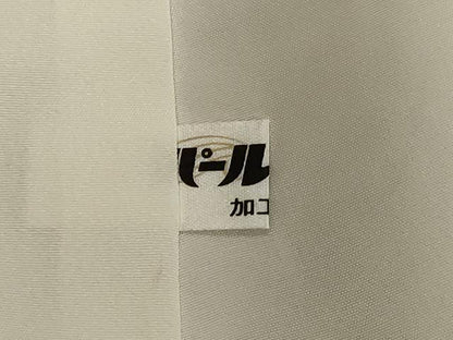 平和屋着物●上質な色無地 紋意匠 枯茶色 正絹 逸品 DAAV1378tw