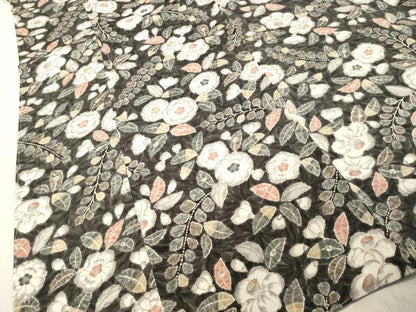 平和屋着物●上質な小紋　紬地　辻が花　正絹　逸品　未使用　DAAV1384tw