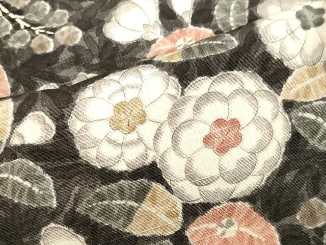 平和屋着物●上質な小紋　紬地　辻が花　正絹　逸品　未使用　DAAV1384tw