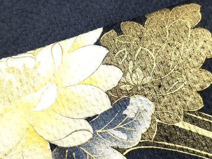 平和屋着物●訪問着　総絞り　流水草花文　金銀彩　やまと誂製　正絹　逸品　DAAV1385tw