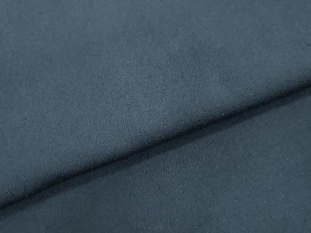 平和屋着物●男性 紬 アンサンブル 留紺色 正絹 逸品 DAAV1389tw