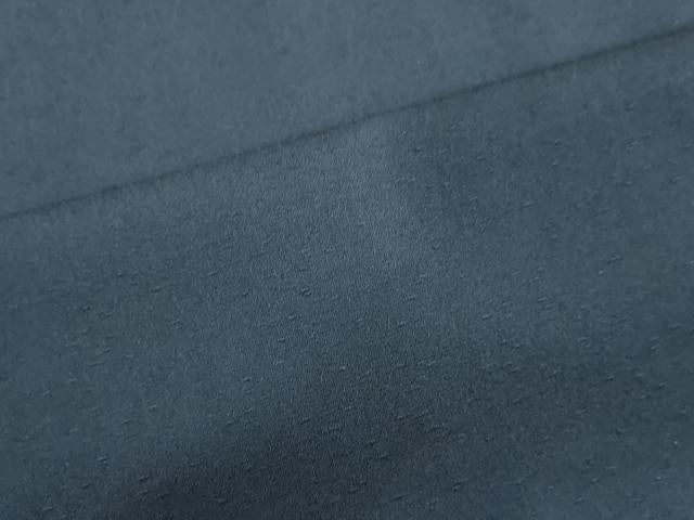 平和屋着物●男性 紬 アンサンブル 留紺色 正絹 逸品 DAAV1389tw
