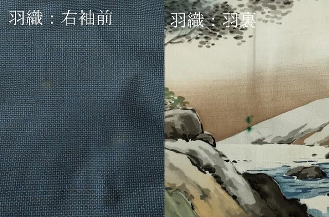 平和屋着物●男性 本場大島紬 アンサンブル 100亀甲 総詰め 正絹 逸品 DAAV1397tw