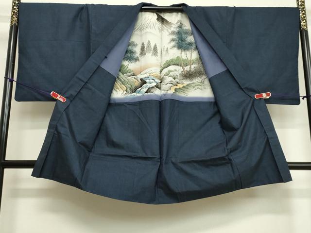 平和屋着物●男性 本場大島紬 アンサンブル 100亀甲 総詰め 正絹 逸品 DAAV1397tw