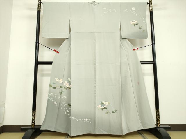 平和屋着物●訪問着　友禅　作家物　紫陽花　暈し染め　正絹　逸品　DAAV1399tw