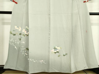 平和屋着物●訪問着　友禅　作家物　紫陽花　暈し染め　正絹　逸品　DAAV1399tw
