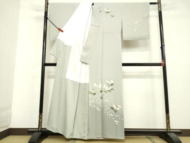 平和屋着物●訪問着　友禅　作家物　紫陽花　暈し染め　正絹　逸品　DAAV1399tw