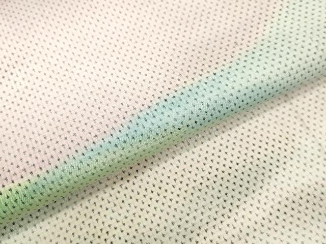 平和屋着物●本場大島紬　白大島　訪問着　作家物　霞文　正絹　逸品　DAAV1423tw