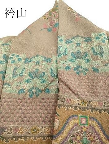 平和屋着物●前田仁仙　仁仙更紗　訪問着　洋花文　正絹　逸品　DAAV1493tw