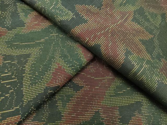 平和屋着物●本場大島紬 楓文 正絹 逸品 DAAV1495tw