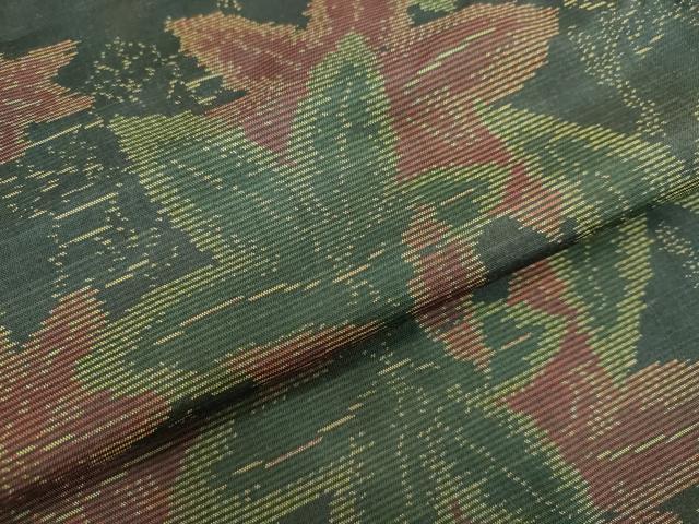 平和屋着物●本場大島紬 楓文 正絹 逸品 DAAV1495tw