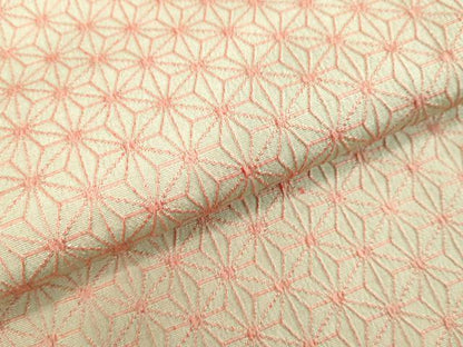 平和屋着物●上質なお召　麻の葉文様　正絹　逸品　DAAV1504tw